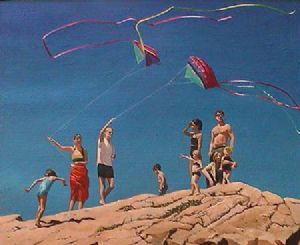 "Kite Flying, Plettenberg Bay"