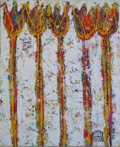 "Row of Tulips 4"