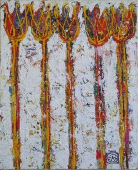 "Row of Tulips 4"