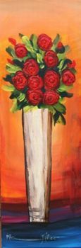 "Roses in Vase"