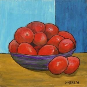 "Plums in a Bowl"