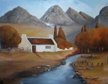 "farm house in autumn"