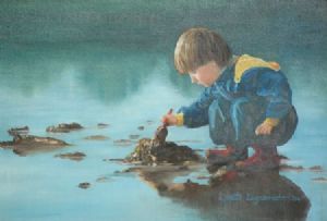 "Boy Playing in Mud"