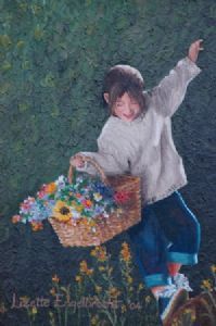 "Basket of flowers"