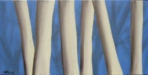 "Birch Tree on Blue"