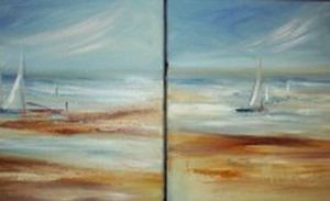 "Sailing Diptych 2"