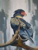 "The Little White Feather Bateleur"