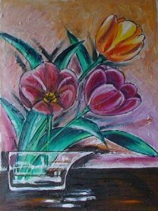 "Tulips in Oil"