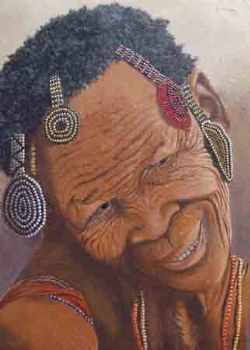 "Bushman Woman With Adornments"
