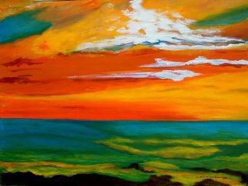 "Swamp Sunset Colors"
