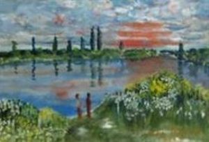 "Water Scene Sunset"