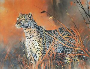 "Leopard at Sunset"