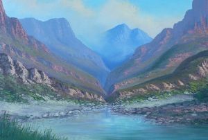 "River Scene through Meiringspoort"