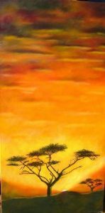 "Acacia with Sunset"
