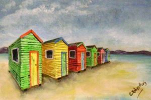 "Beach Huts on the Sand"