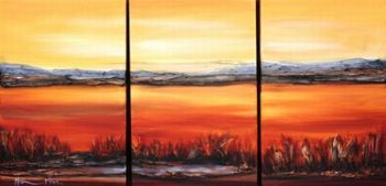 "Glowing Sands Triptych"