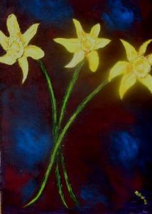 "Trio of Daffodils"