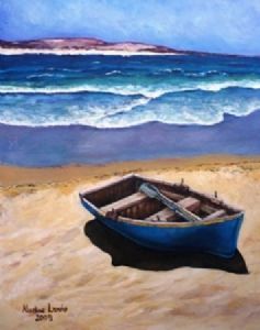 "Row Boat on the Beach"