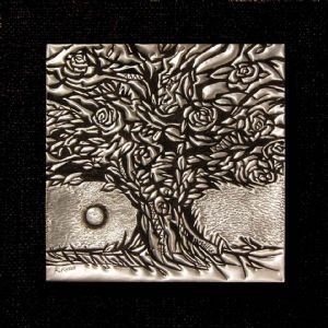 "Rose Tree in Moonlight in Metal 1/1"