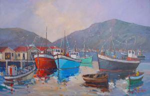 "Houtbay Harbour, Fishing Boats"