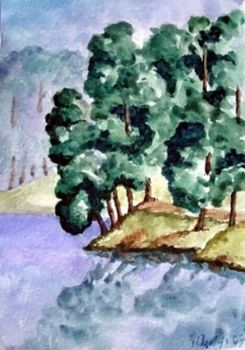 "Mist over Mirik Lake India"