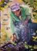 "Xhosa Woman Picking Grapes Iii"