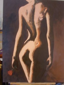 "Nude with a Rose"