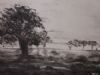 "Charcoal landscape 3"