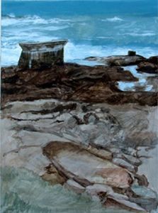 "on the rocks"