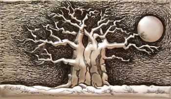 "Baobab in Moonlight 2 in Metal 1/1"