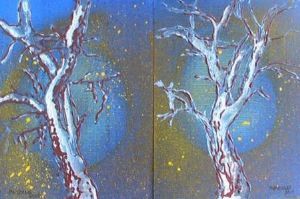 "Trees Five Diptych"