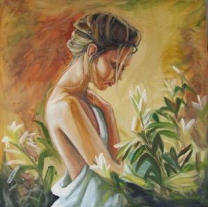 "Girl with Lilies"