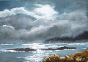 "Sun breaking through"