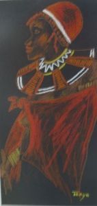 "African Woman & Walking Stick"
