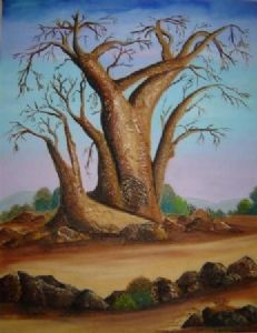 "Baobab Tree in Africa"