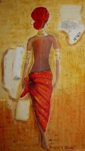 "African Lady in Red 2"