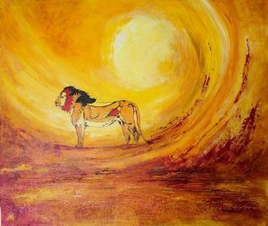 "Lion Scorching Sun"