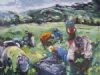 "Harvesting grapes"