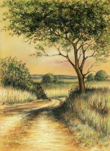 "Bosveld in pastel no. 2"