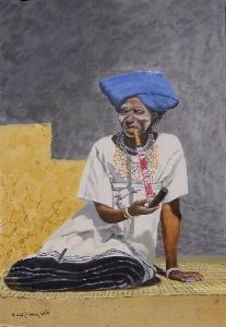 "Xhosa Woman Smoking"