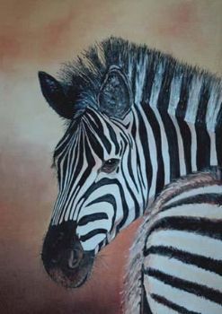 "zebra, head"