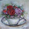 "Roses in teacup"