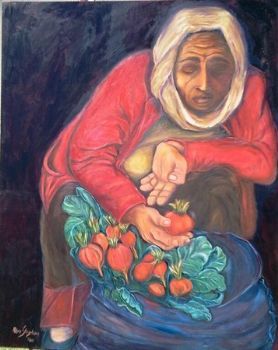 "Russian Woman Selling Radish"