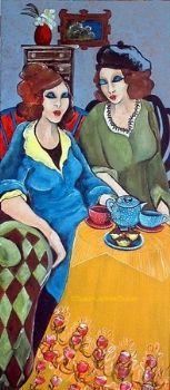 "Best Friends at Tea-time"