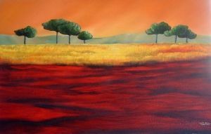 "Cape Connifers at Sunset"