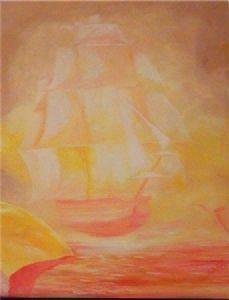 "Journeys A1 Stretched Print"