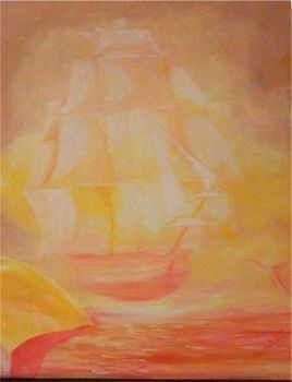 "Journeys A1 Stretched Print"