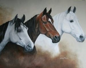 "3 Horses Portrait"