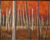 "Silver Birch Trees and Orange Leaves"