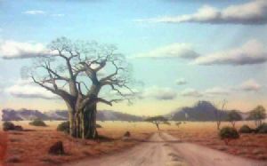 "Baobab & mountains"
